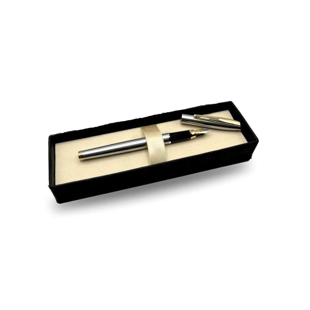 Ручка перьевая Luxor "Jotter", 0,6-0,8 мм, корпус серебристый, синяя / Ручки премиум-класса №3 oe.kz Ручка перьевая Luxor "Jotter", 0,6-0,8 мм, корпус серебристый, синяя / Ручки премиум-класса №3