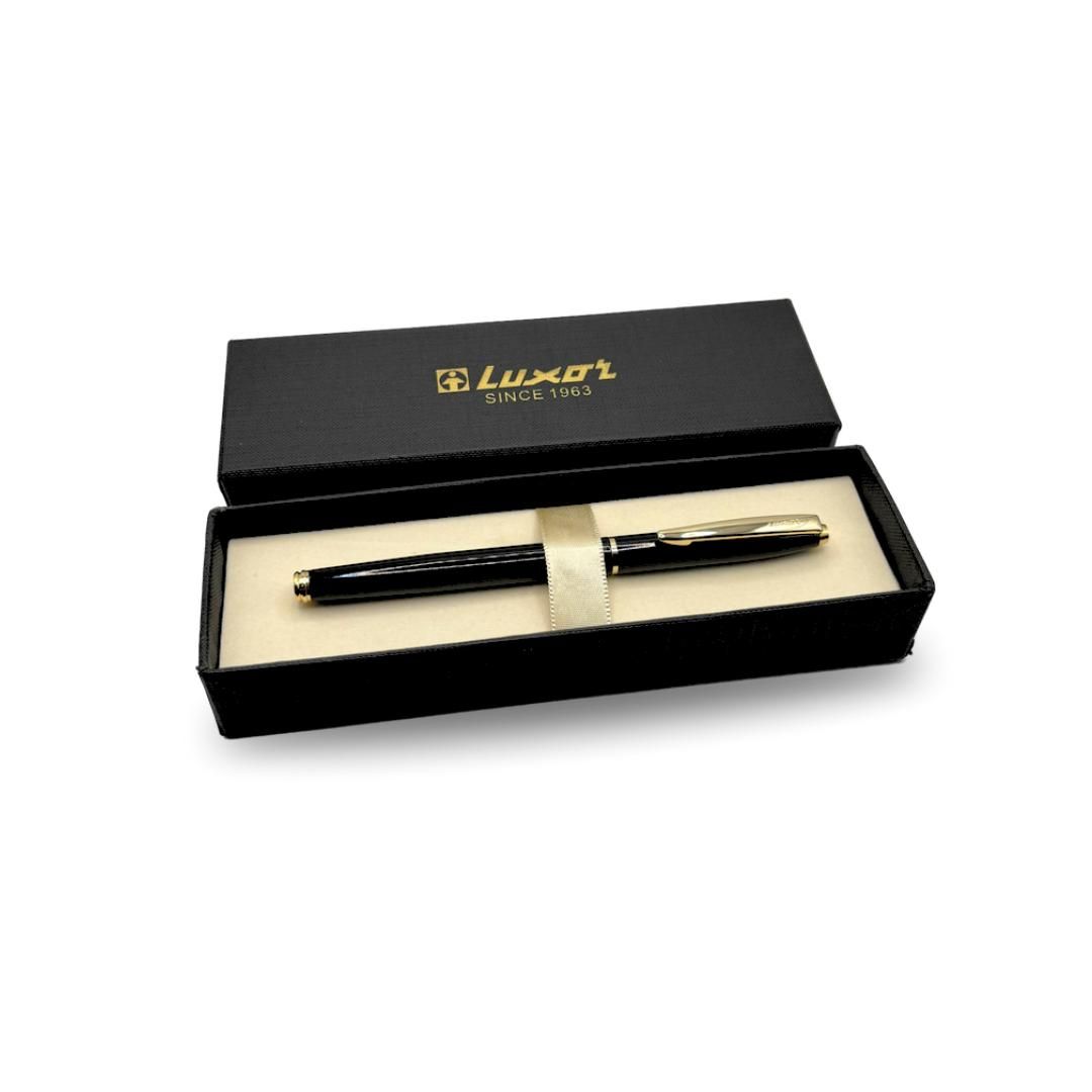 Шарлы қалам  Luxor "Lancia", 0,7 мм, корпусы қара, көк / Премиум класты қаламдар №4