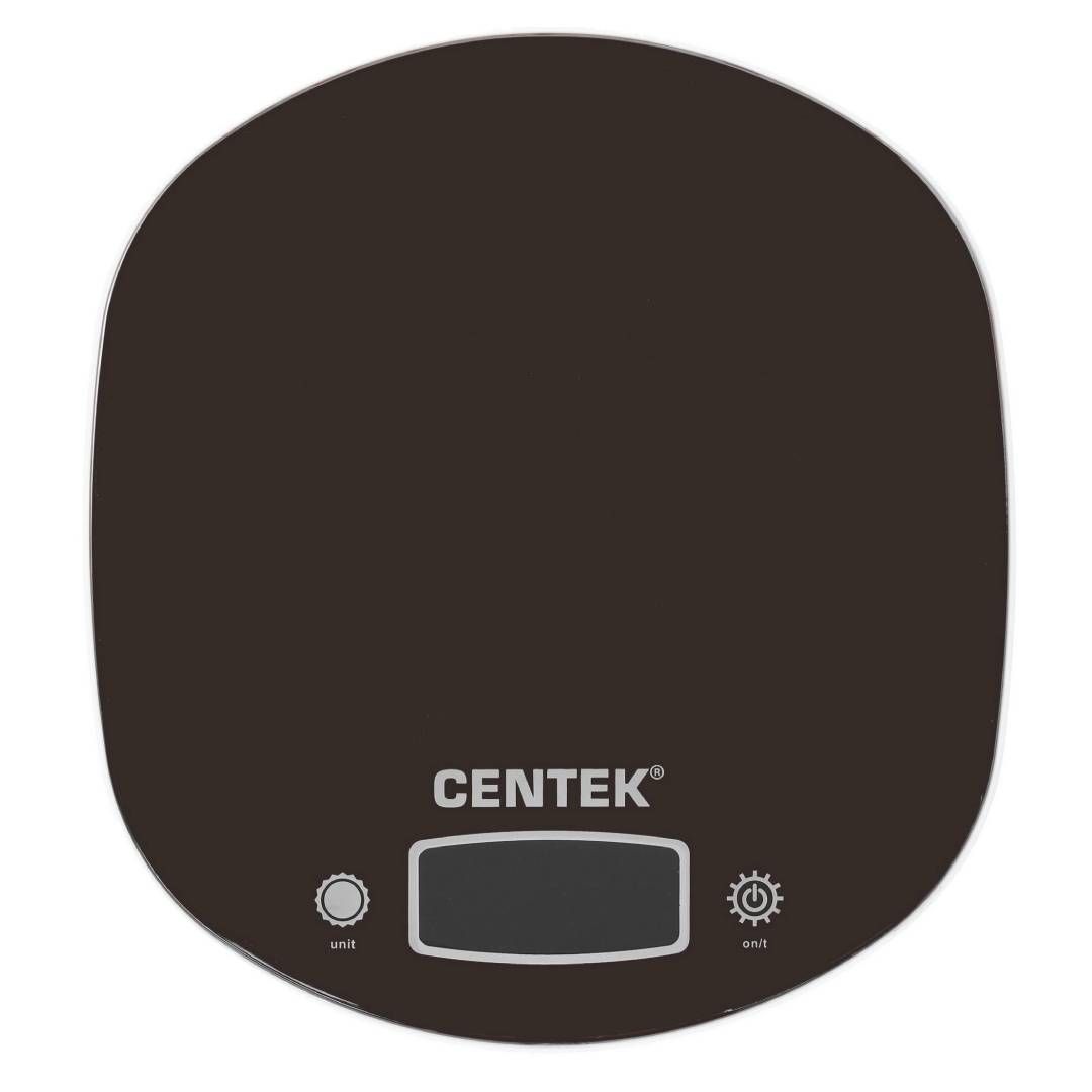 Весы кухонные Centek CT-2456, электронные, пластик, до 7 кг, коричневые / Оборудование для кухни	