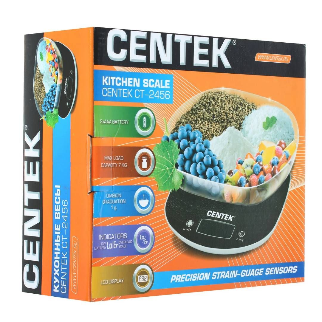 Весы кухонные Centek CT-2456, электронные, пластик, до 7 кг, коричневые / Оборудование для кухни	 №2