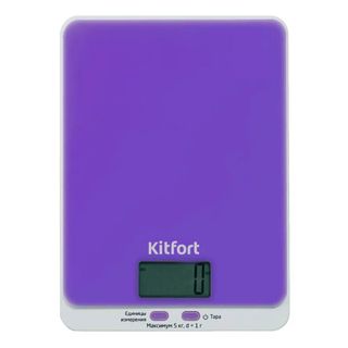 Весы кухонные Kitfort KT-803-6, электронные, стекло, до 5 кг, фиолетовые / Весы кухонные oe.kz Весы кухонные Kitfort KT-803-6, электронные, стекло, до 5 кг, фиолетовые / Весы кухонные