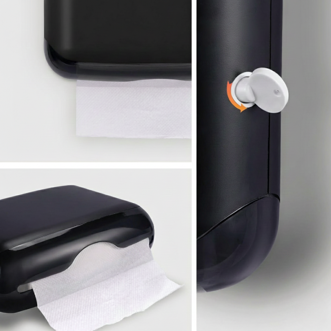 Диспенсер для полотенец 408K, пластик, черный / Диспенсеры для полотенец №3