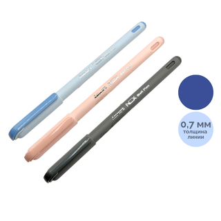 Шарлы қалам Luxor "Super 1", 0,6 мм, корпусы ассорти, көк, баға бір дана үшін / Автоматты емес шарлы қаламдар