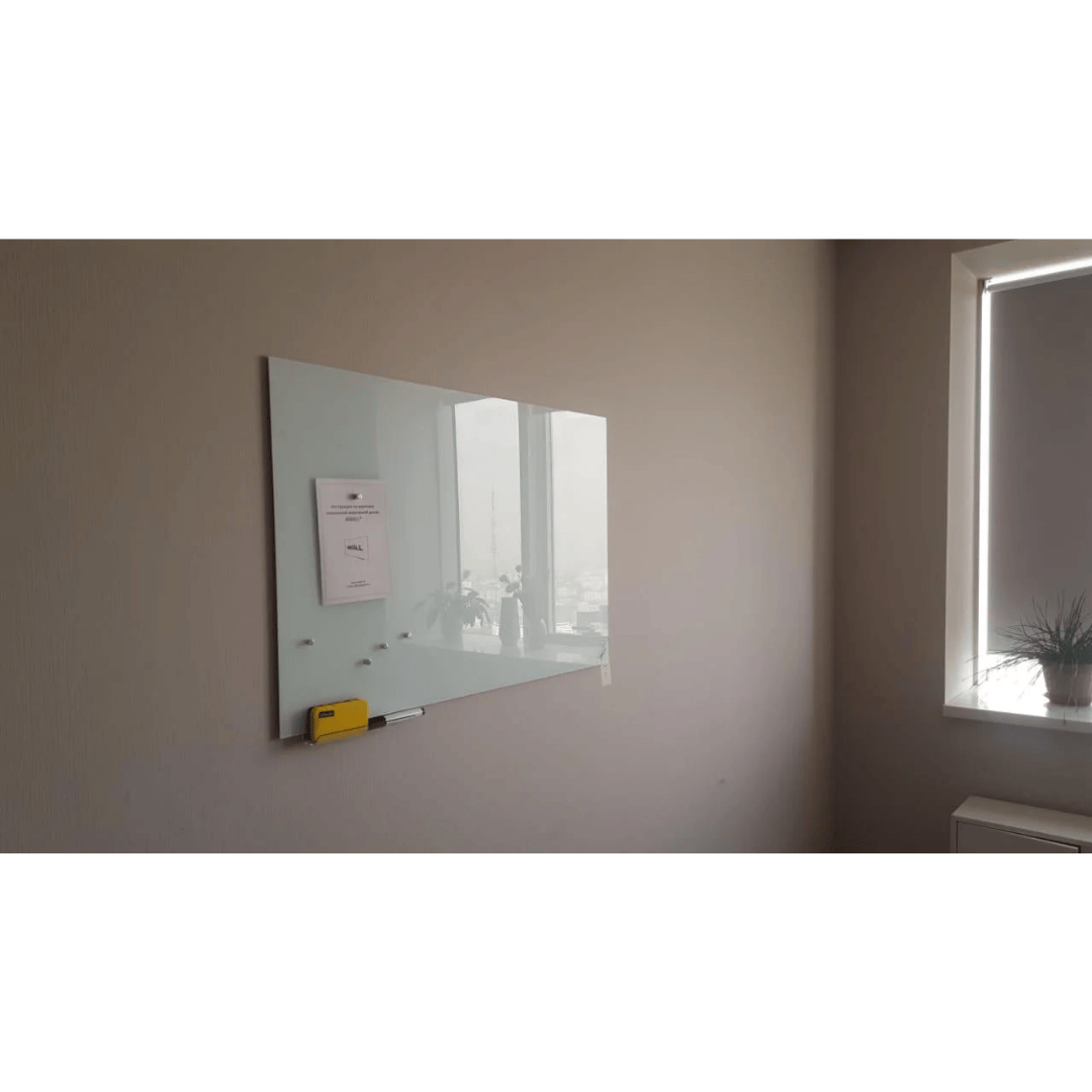 Доска стекло-маркерная Askell, 90*120 см, настенная, c внутренними креплениями, цвет в ассортименте / Магнитно-маркерные доски №3