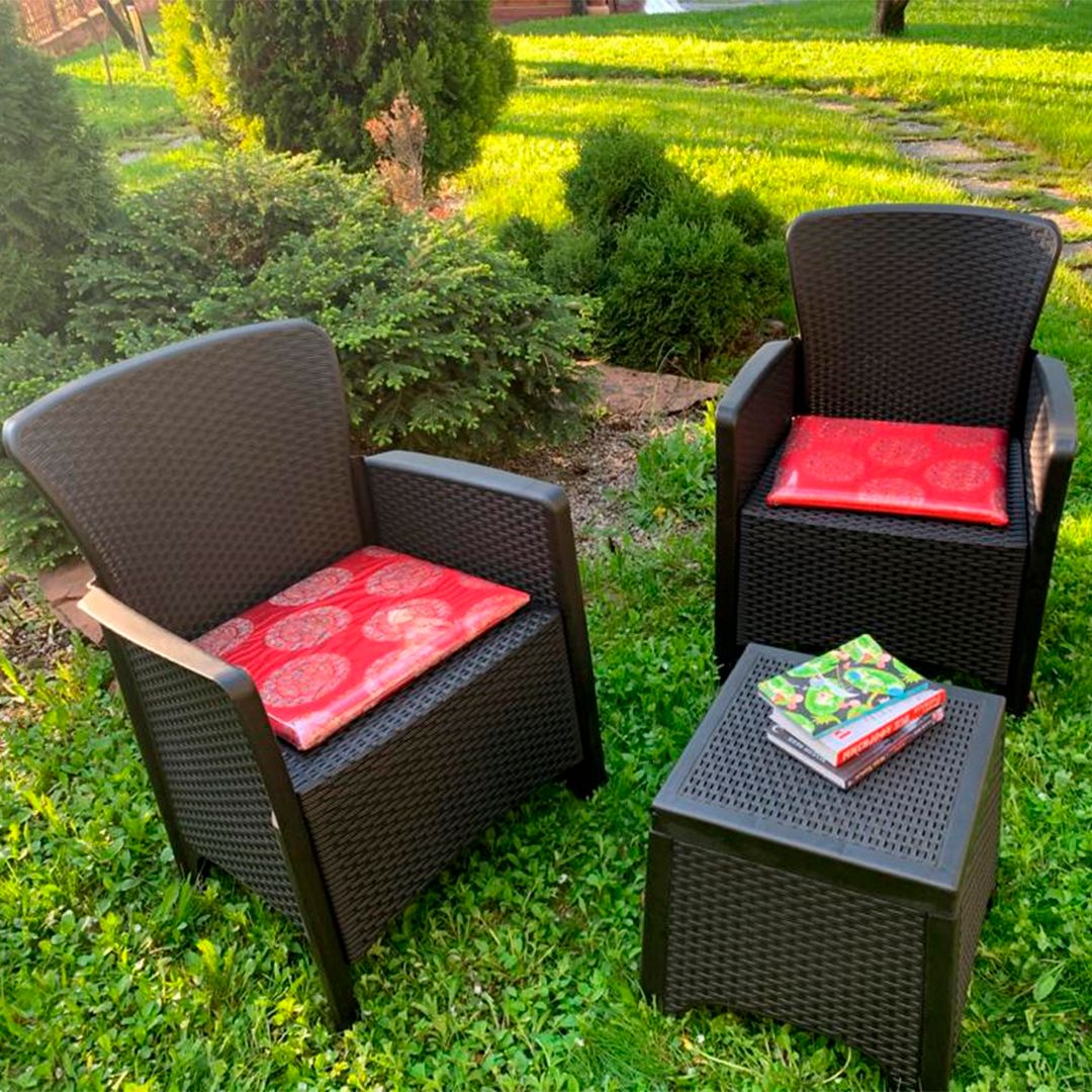 Набор садовой мебели Прима, 2 кресла, 1 столик / Стулья