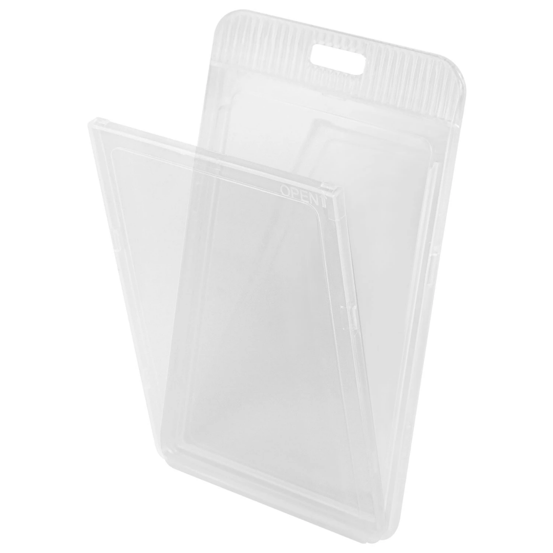 Бейдж вертикальный Brauberg "Extra", 54*85 мм, пластик, без держателя, прозрачный / Бейджи №2 oe.kz Бейдж вертикальный Brauberg "Extra", 54*85 мм, пластик, без держателя, прозрачный / Бейджи №2