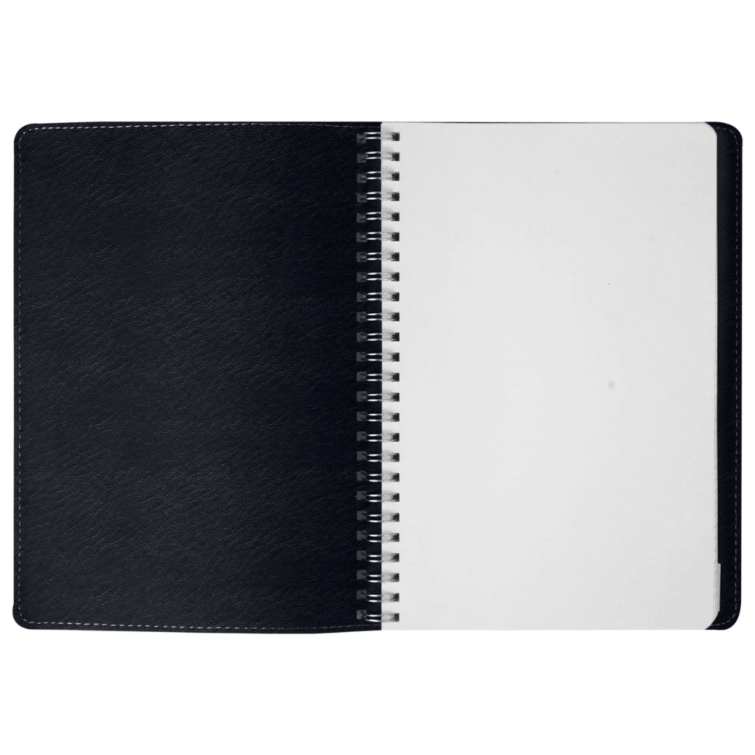 Бизнес-тетрадь Brauberg "Office PRO", A5, 80 листов, в клетку, на гребне, черная / Тетради №3