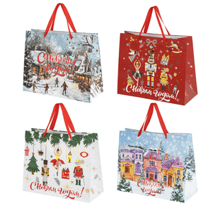 Пакет подарочный Золотая сказка, размер 26*32*13 см, фольга, ассорти / Подарки и сувениры oe.kz Пакет подарочный Золотая сказка, размер 26*32*13 см, фольга, ассорти / Подарки и сувениры