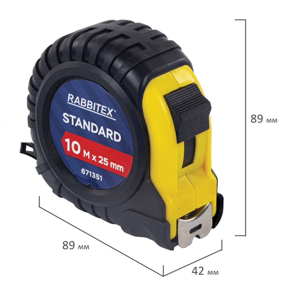 Өлшеуіш Sparta "Elastica", ұзындығы 7,5 м, ені 24 мм, резеңкеленген корпус / Өлшеуіш құралдары №3