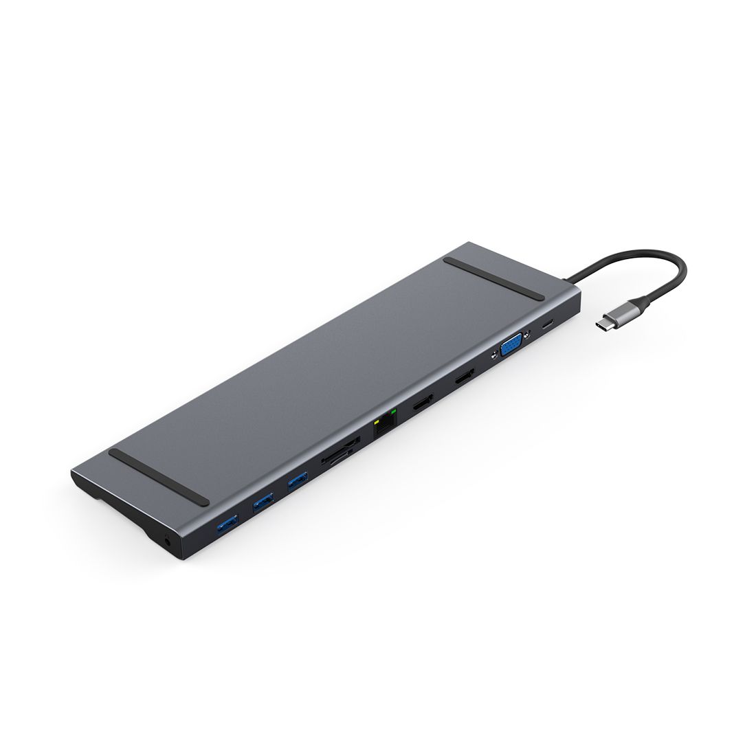 Мультифункциональный адаптер X-Game XGH-1101, 3xUSB 3.0, 2xHDMI, VGA, RJ45, TF, SD, Audio 3.5, серый / Веб-камеры №2