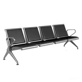Скамья для зала ожидания "СT-4М", 4-местная, с подлокотниками, сталь, ассорти / Стулья