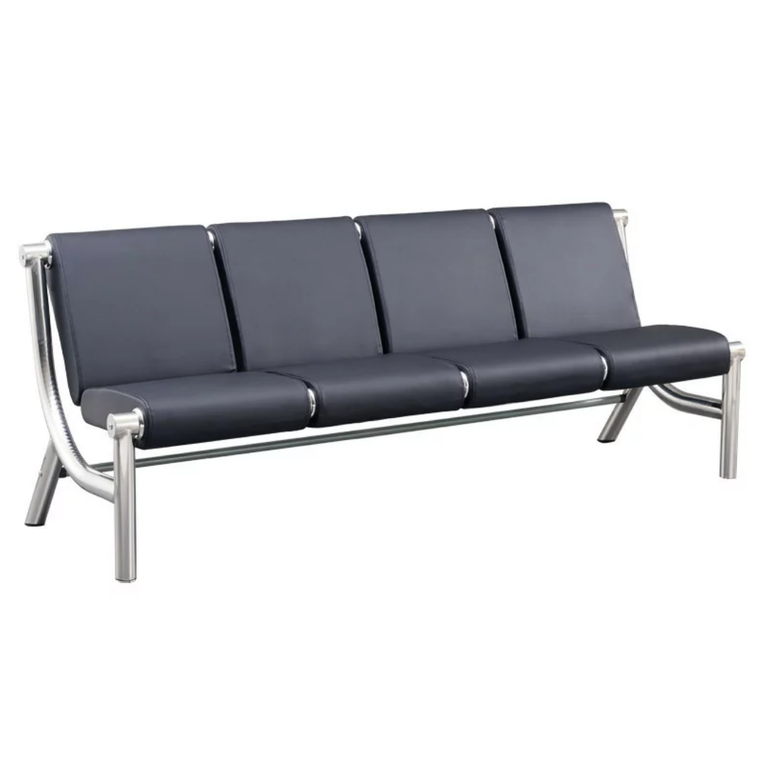 Диван "А017", 4-местный, без подлокотников, металл, ассорти / Стулья