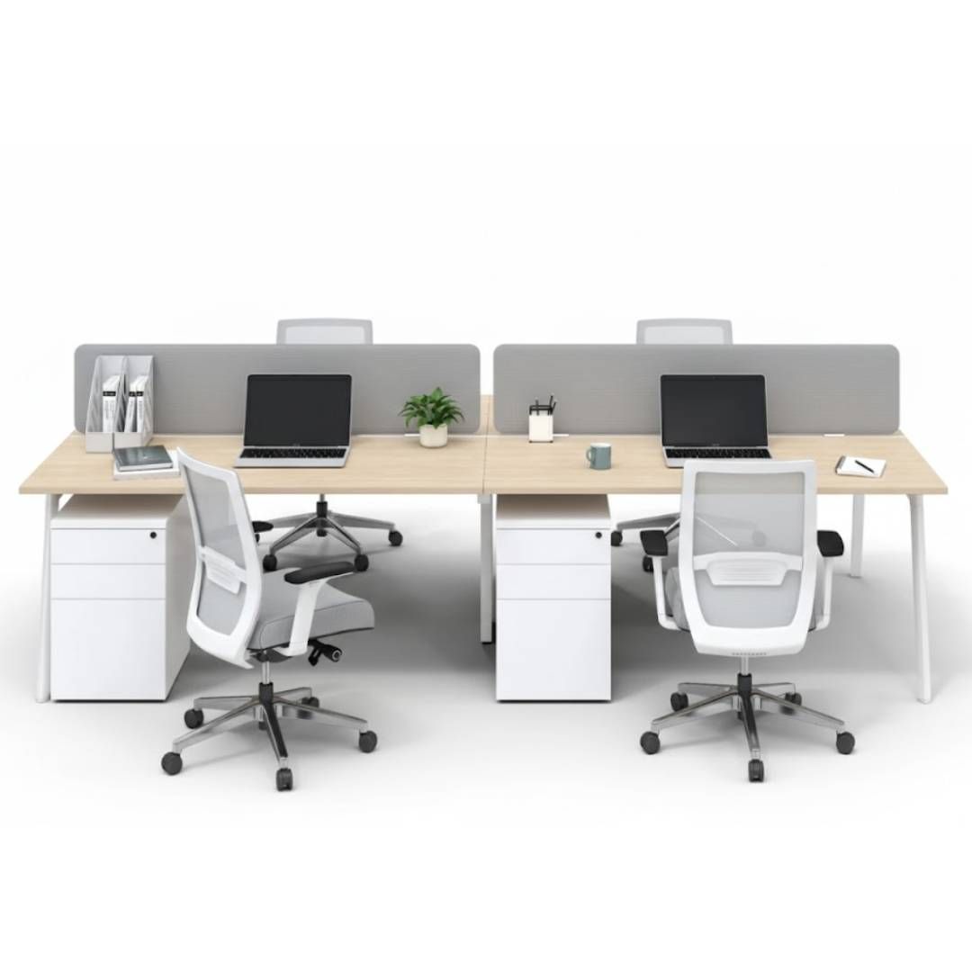 Стол с ящиками МС-4 ПМ, 2400*600*750 мм, столешница 32 мм, цена за комплект / Столы