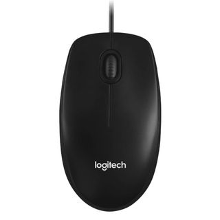 Мышь проводная оптическая Logitech M100, 3 кнопки, 1000 dpi, USB, черная / Мыши проводные