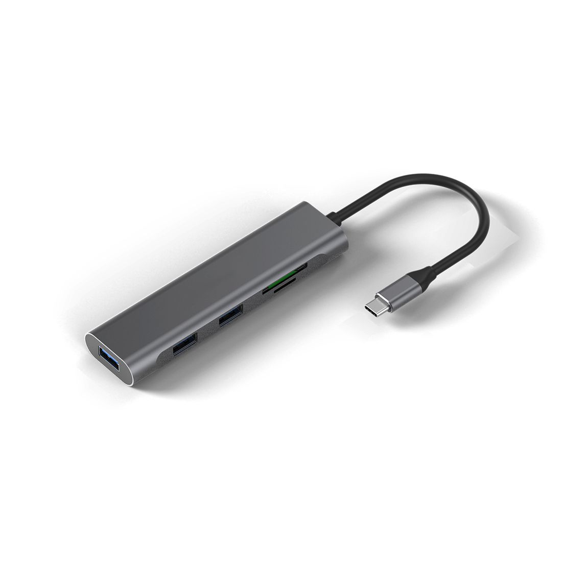 Мультифункциональный адаптер X-Game XGH-501, 3xUSB 3.0, 1xSD, 1xTF, алюминий, серый / Веб-камеры №2
