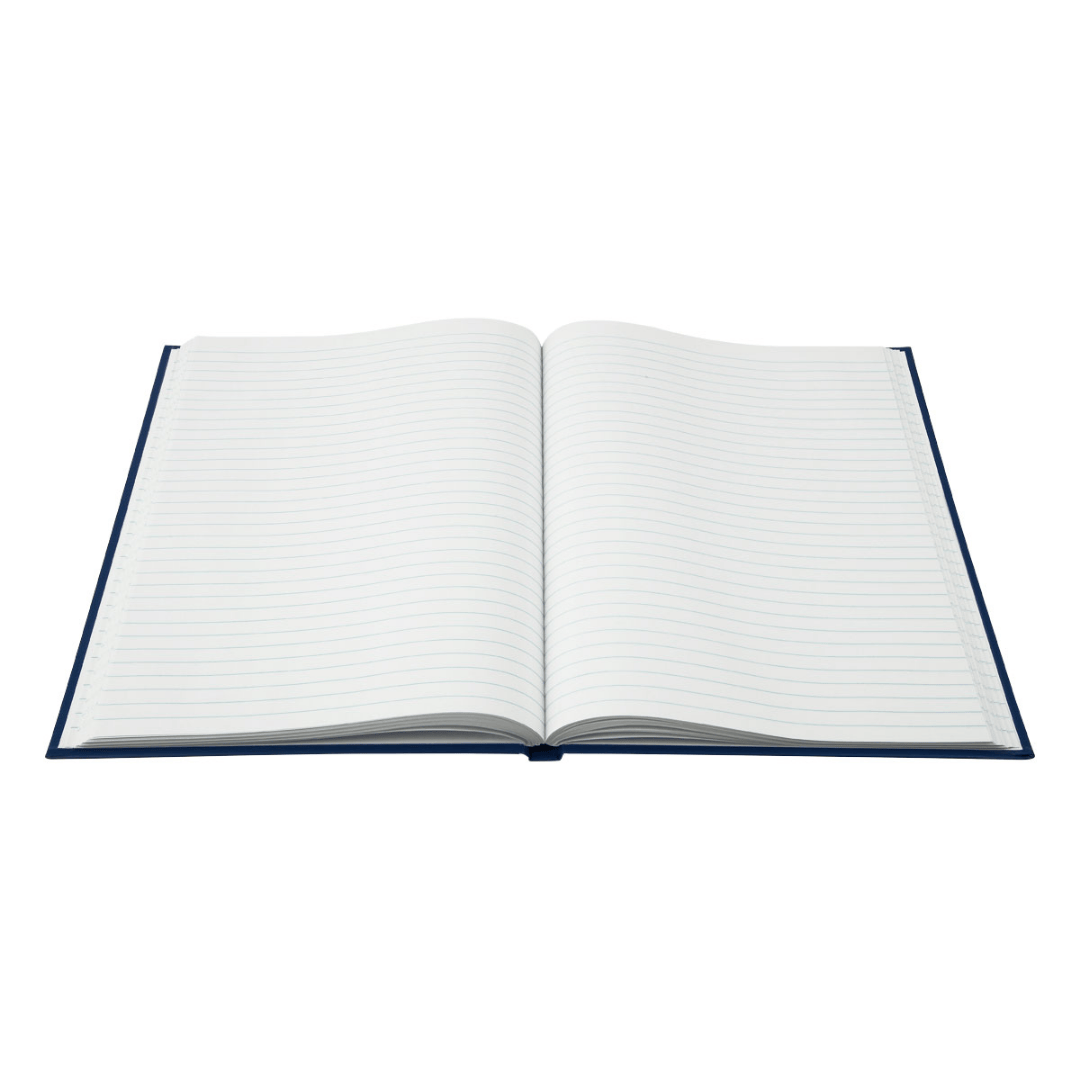 Книга учета в линейку OfficeSpace, А4, 96 листа, 200*290 мм, бумвинил, синий, блок офсетный / Книги учета №2