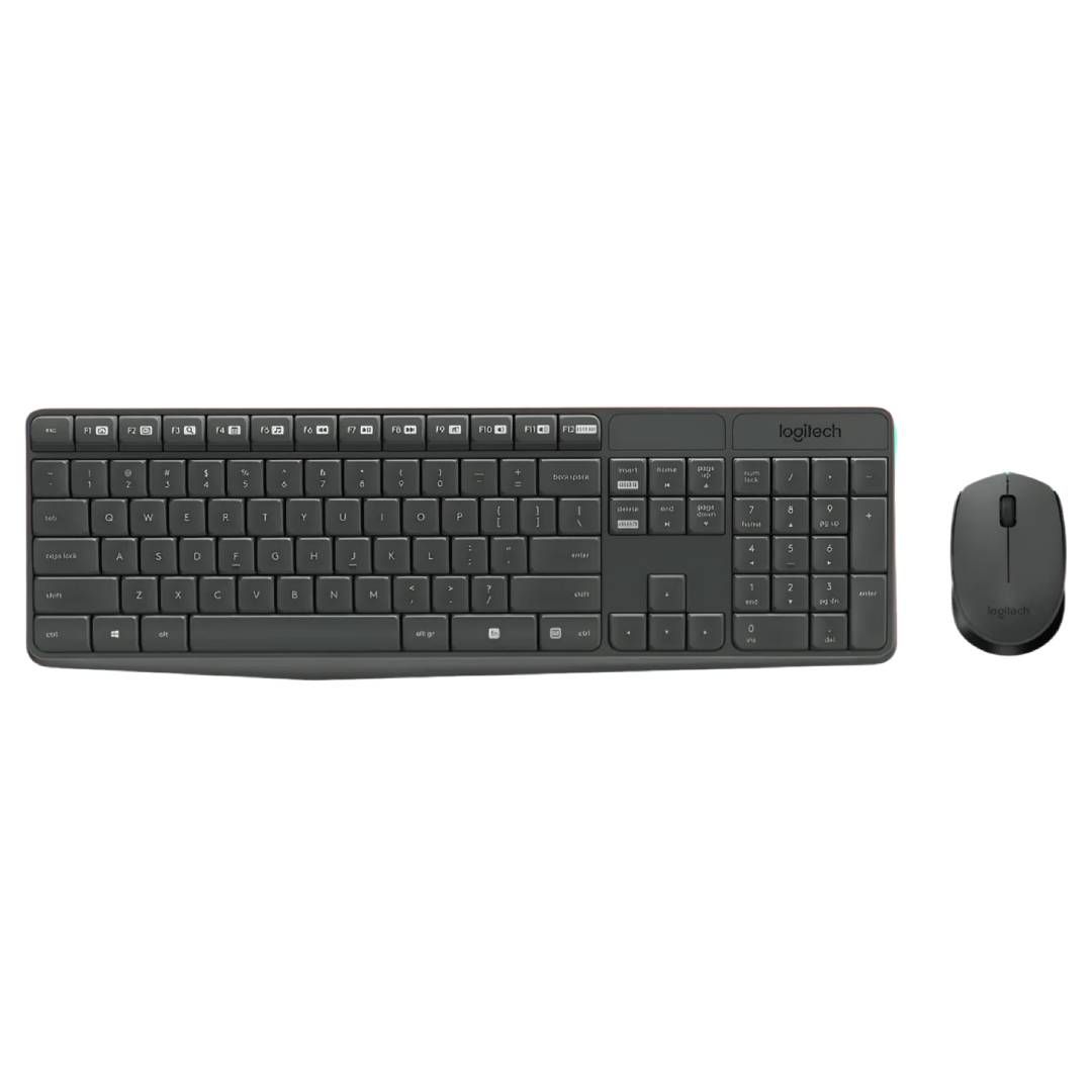 Беспроводной набор Logitech MK235, клавиатура и оптическая мышь, ENG, USB, серый / Комплекты клавиатура+мышь oe.kz Беспроводной набор Logitech MK235, клавиатура и оптическая мышь, ENG, USB, серый / Комплекты клавиатура+мышь