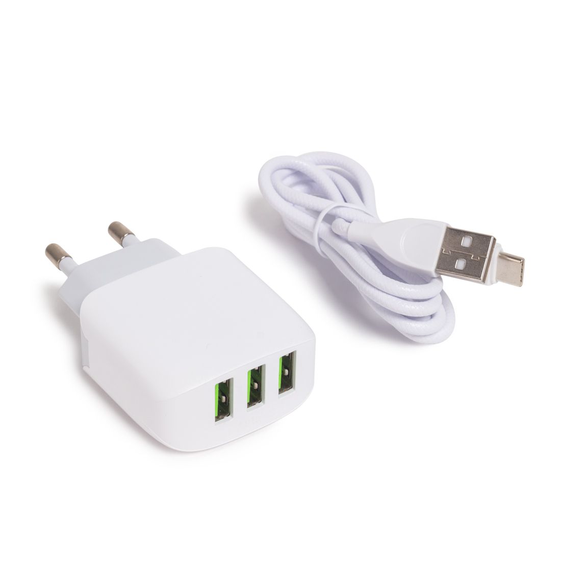 Универсальное зарядное устройство Ldnio A3312, 17 Вт, Type-C, 1 м, белый / Зарядные устройства, кабели