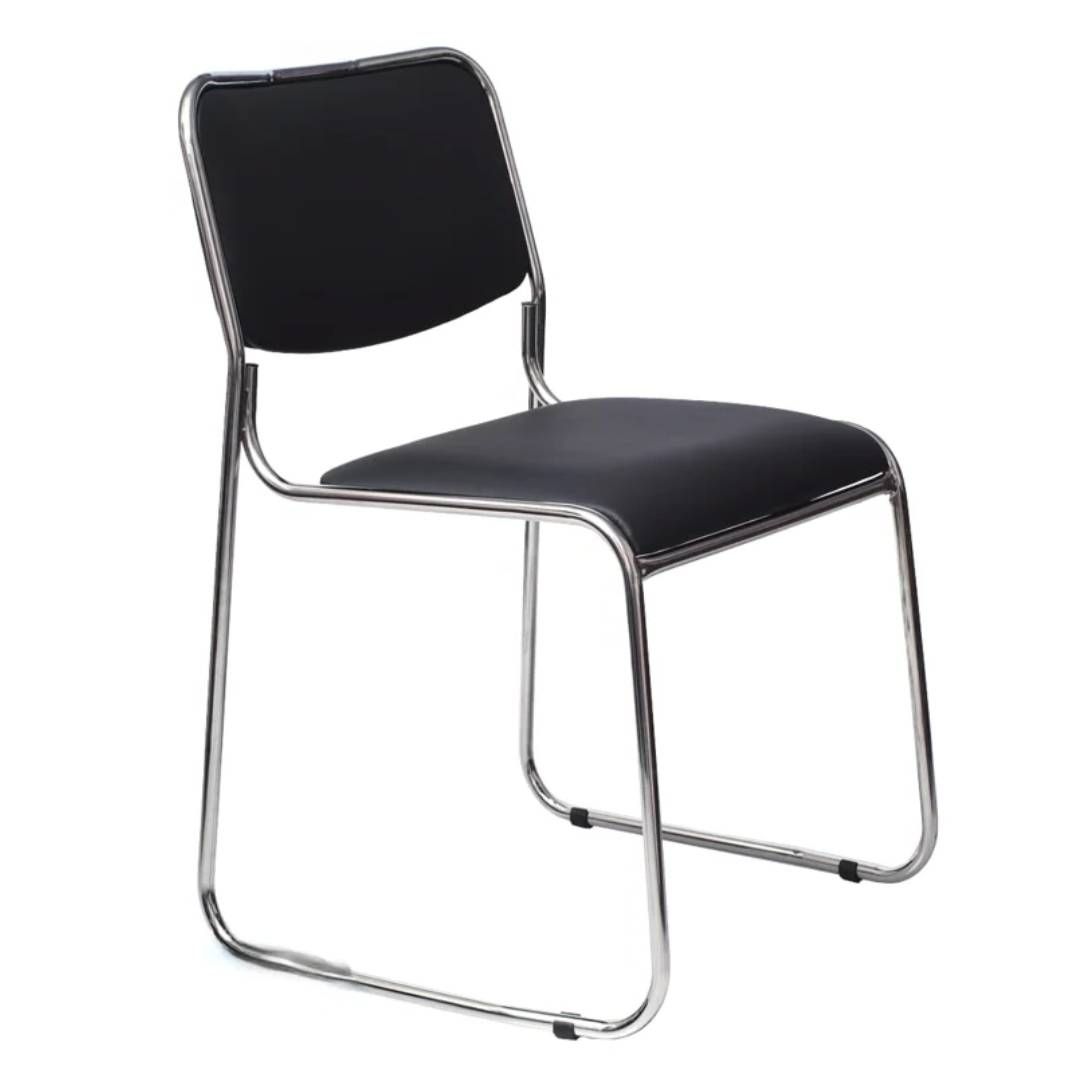 Стул для посетителей "Марс", экокожа, черный / Стулья oe.kz Стул для посетителей "Марс", экокожа, черный / Стулья