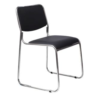 Стул для посетителей "Марс", экокожа, черный / Стулья oe.kz Стул для посетителей "Марс", экокожа, черный / Стулья
