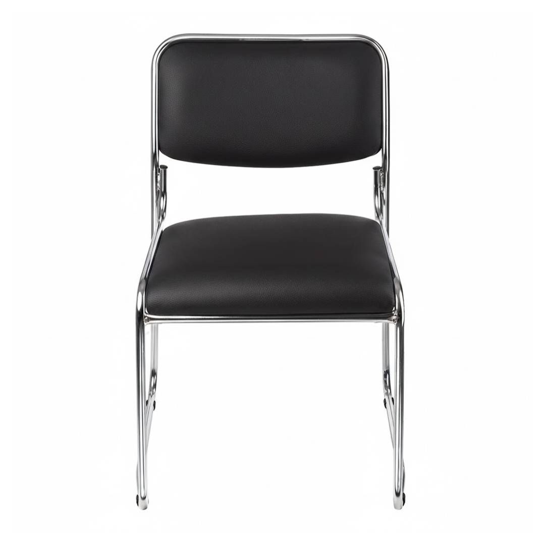 Стул для посетителей "Марс", экокожа, черный / Стулья №2 oe.kz Стул для посетителей "Марс", экокожа, черный / Стулья №2