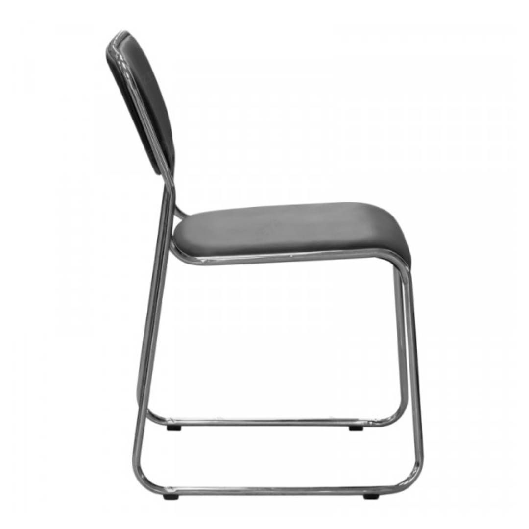 Стул для посетителей "Марс", экокожа, черный / Стулья №3 oe.kz Стул для посетителей "Марс", экокожа, черный / Стулья №3