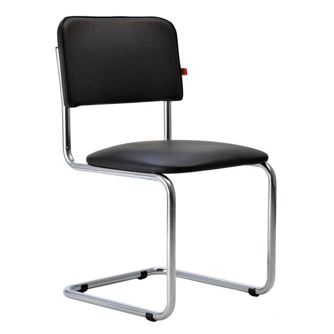 Стул для посетителей "Сильвия", экокожа, черный / Стулья
