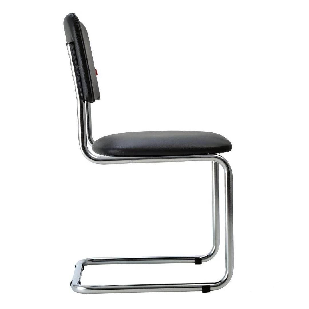 Стул для посетителей "Сильвия", экокожа, черный / Стулья №3