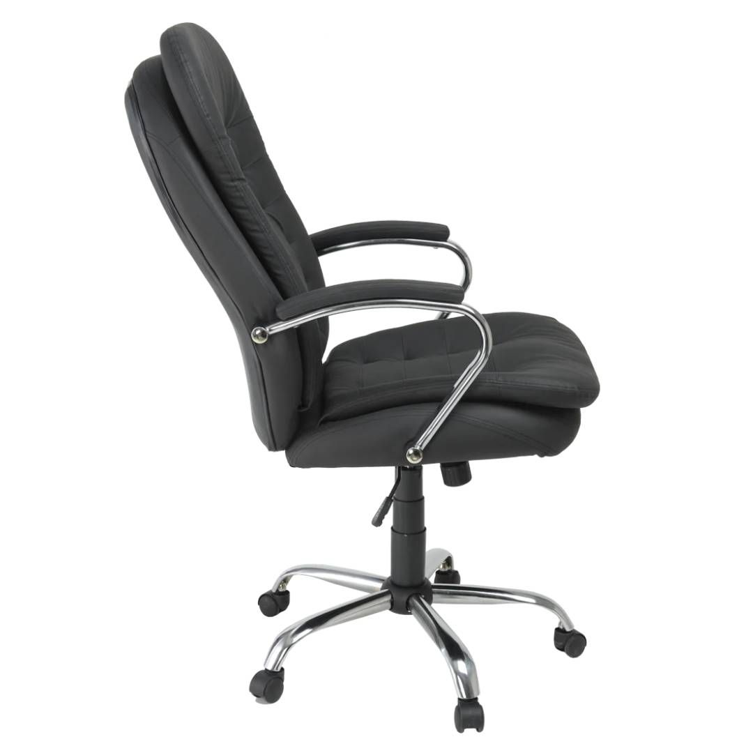 Кресло для руководителя Пилот Люкс, экокожа, черное / Кресла для руководителей №3