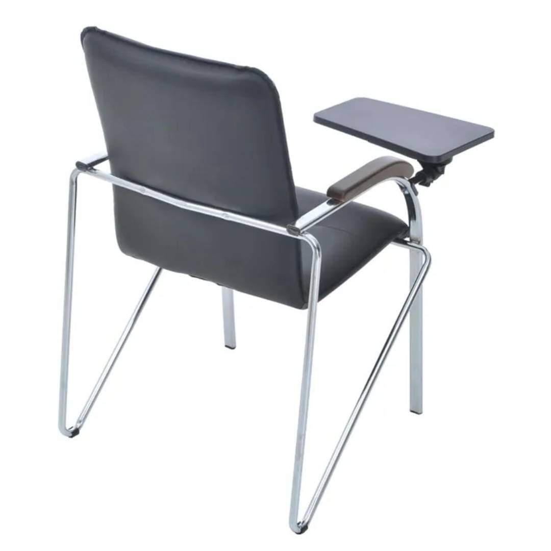 Стул для посетителей "Самба СТ", с откидным столиком, экокожа, черный / Стулья №4 oe.kz Стул для посетителей "Самба СТ", с откидным столиком, экокожа, черный / Стулья №4