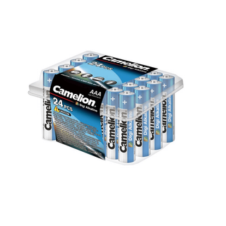 Батарейки Camelion Plus Alkaline мизинчиковые AAA LR03-BP24DG, 1.5V, 24 шт./уп, цена за упаковку / Батарейки
