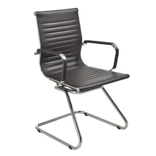 Стул для посетителей "Ева PLZ", экокожа, черный / Стулья