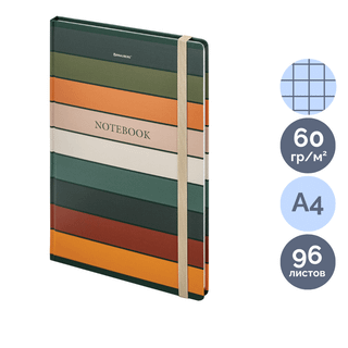 Блокнот Brauberg "Өсімдіктер", А5, 80 парақ, шиыршықта, тор көз, ассорти / Блокноттар