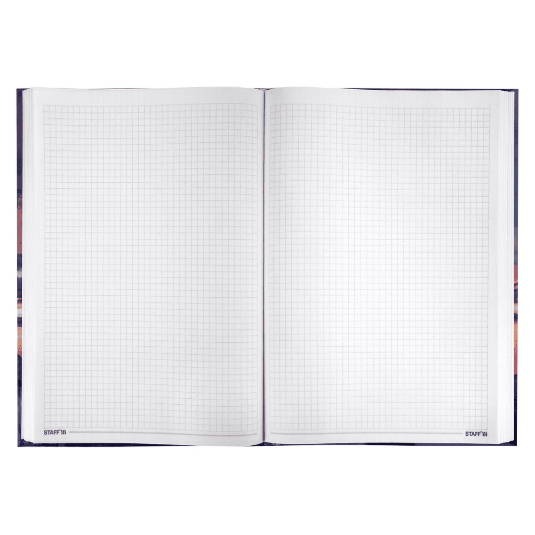 Блокнот Staff "Безмятежность", А4, 128 листов, в клетку / Блокноты №4