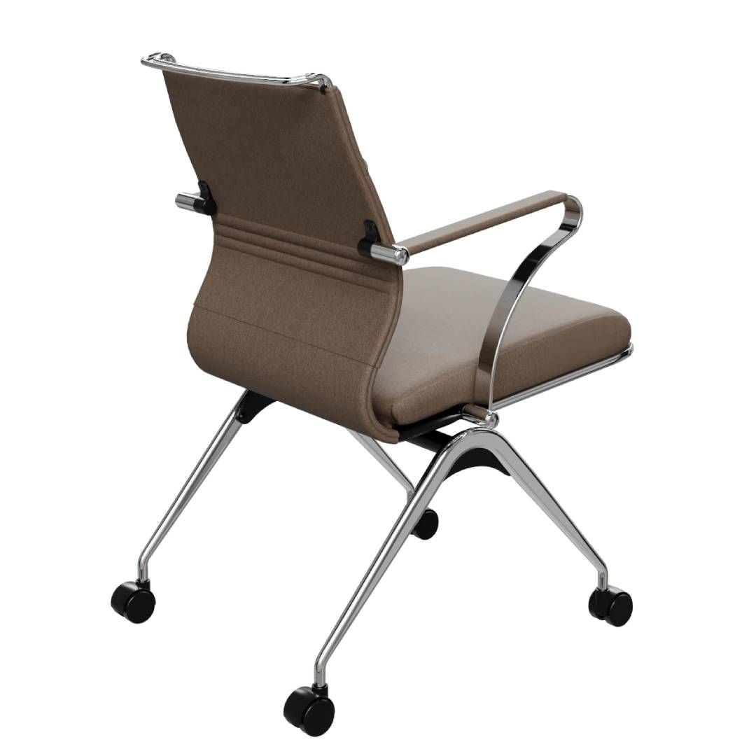 Стул для посетителей Ergolife Sit Well "M4-192K", на колесиках, экокожа, бежевый / Стулья №3 oe.kz Стул для посетителей Ergolife Sit Well "M4-192K", на колесиках, экокожа, бежевый / Стулья №3