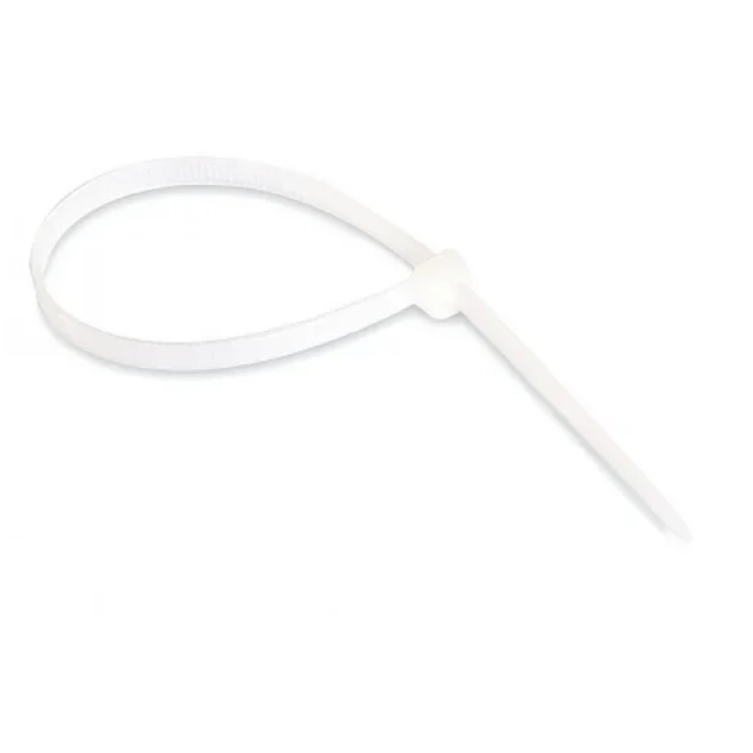 Хомуты-стяжки Сибин ХС-Б, нейлон, 3,6*150 мм, 100 шт, белые / Шпагаты