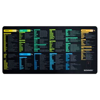 Коврик для мыши Sonnen "Hot Keys", резиновая основа, размер 800*400*3 мм, черный / Коврики для мыши oe.kz Коврик для мыши Sonnen "Hot Keys", резиновая основа, размер 800*400*3 мм, черный / Коврики для мыши