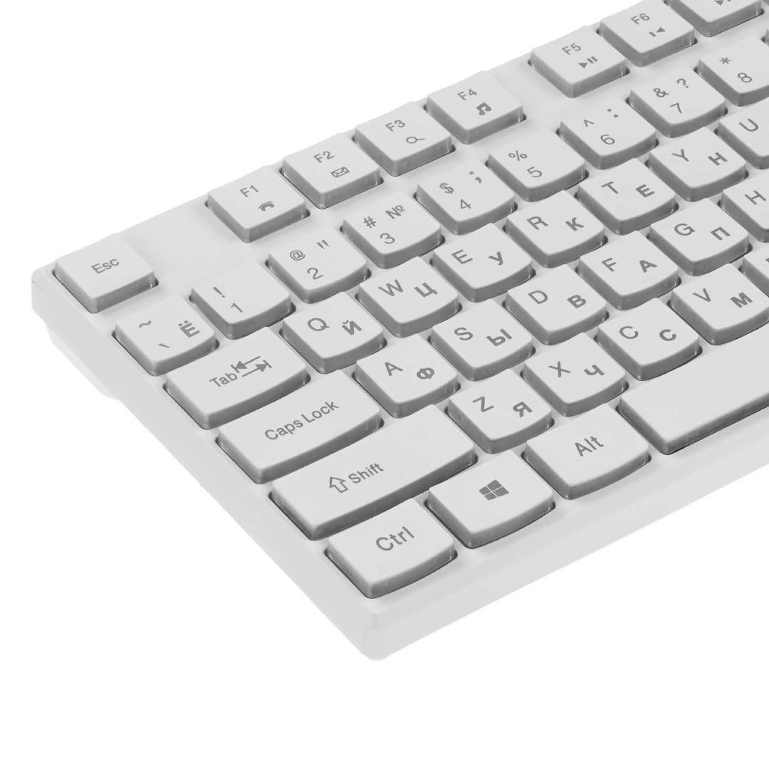 Клавиатура проводная Smartbuy One 251, ENG/RUS, USB, RGB подсветка, белая / Клавиатуры проводные №3 oe.kz Клавиатура проводная Smartbuy One 251, ENG/RUS, USB, RGB подсветка, белая / Клавиатуры проводные №3