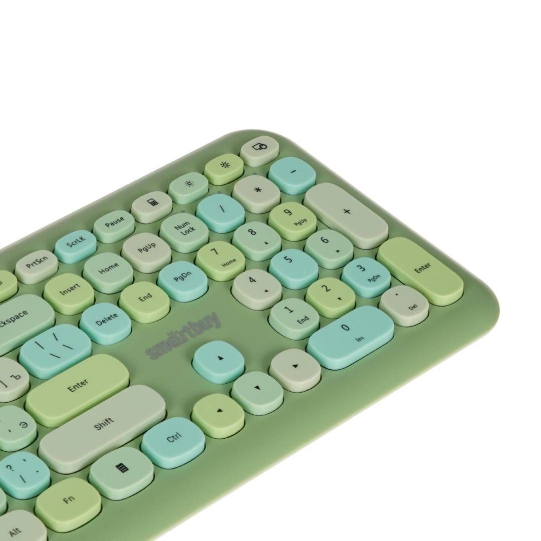 Беспроводной набор Smartbuy SBC-666395AG-G, клавиатура и мышь, USB, ENG, зеленый / Комплекты клавиатура+мышь №3 oe.kz Беспроводной набор Smartbuy SBC-666395AG-G, клавиатура и мышь, USB, ENG, зеленый / Комплекты клавиатура+мышь №3