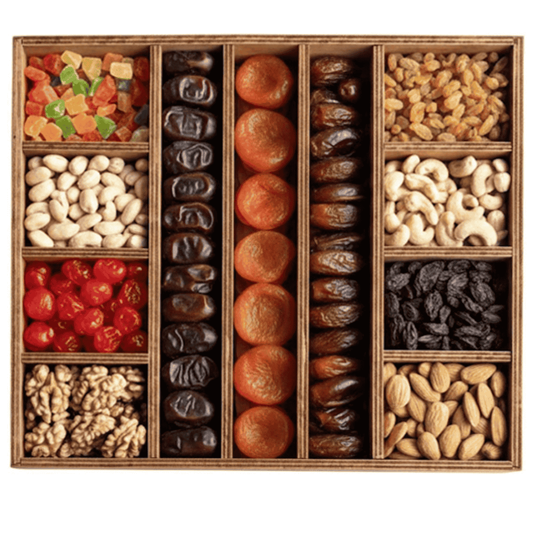 Кептірілген жемістер жинағы "Мини 1", 600 гр / Кептірілген жемістер мен жаңғақтар