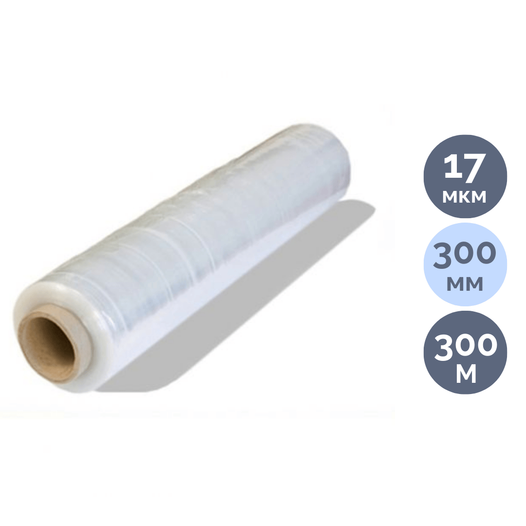 Пищевая пленка, ширина рулона 300 мм, длина намотки 300 м / Стрейч-пленка