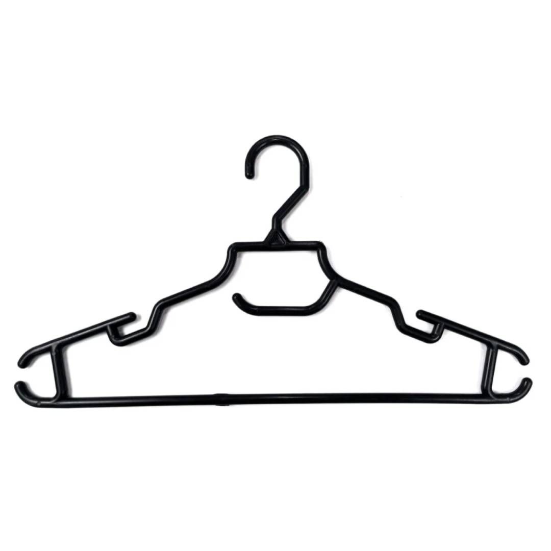 Вешалка для одежды Interlife, пластиковая, 5 шт в уп., размер 405 мм, цвет черный / Вешалки oe.kz Вешалка для одежды Interlife, пластиковая, 5 шт в уп., размер 405 мм, цвет черный / Вешалки
