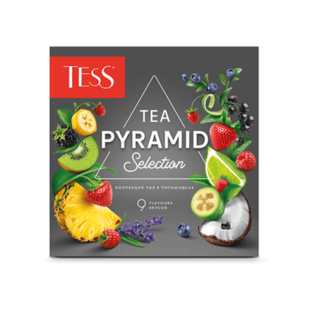Шай Tess "Pyramid Tea Selection", ассорти, 45 пирамидка / Қалташалардағы шай