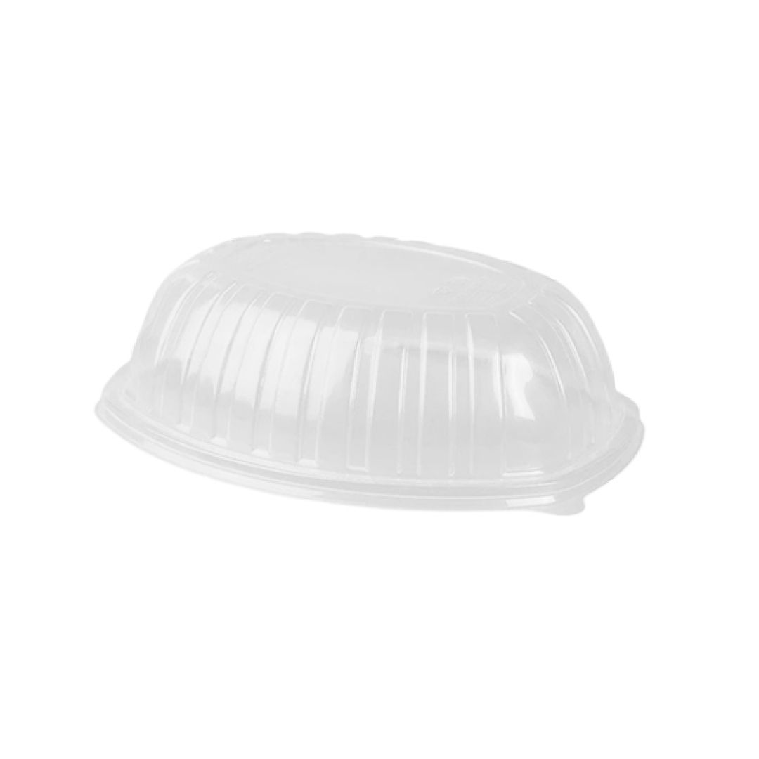 Крышки для одноразовых контейнеров под курицу гриль, размер 258*202*72 мм, прозрачные, 60 шт/упак / Посуда одноразовая