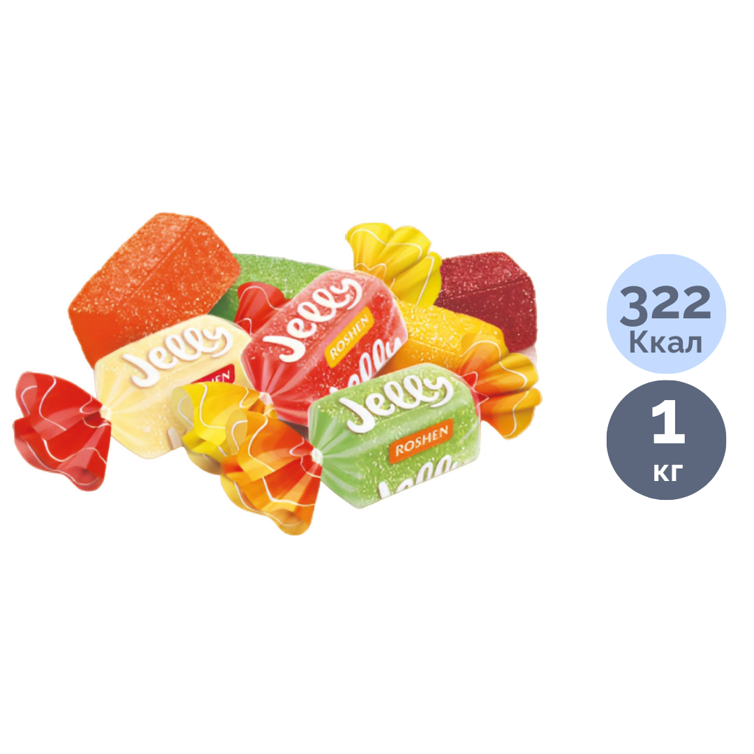 Конфеты желейные Roshen "Jelly", 1 кг / Карамель и мармелад
