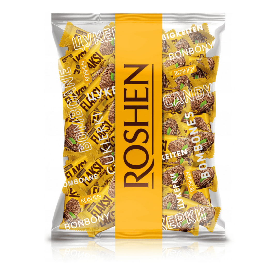 Конфеты мультизлаковые Roshen "Flaksi", 500 гр / Конфеты №3