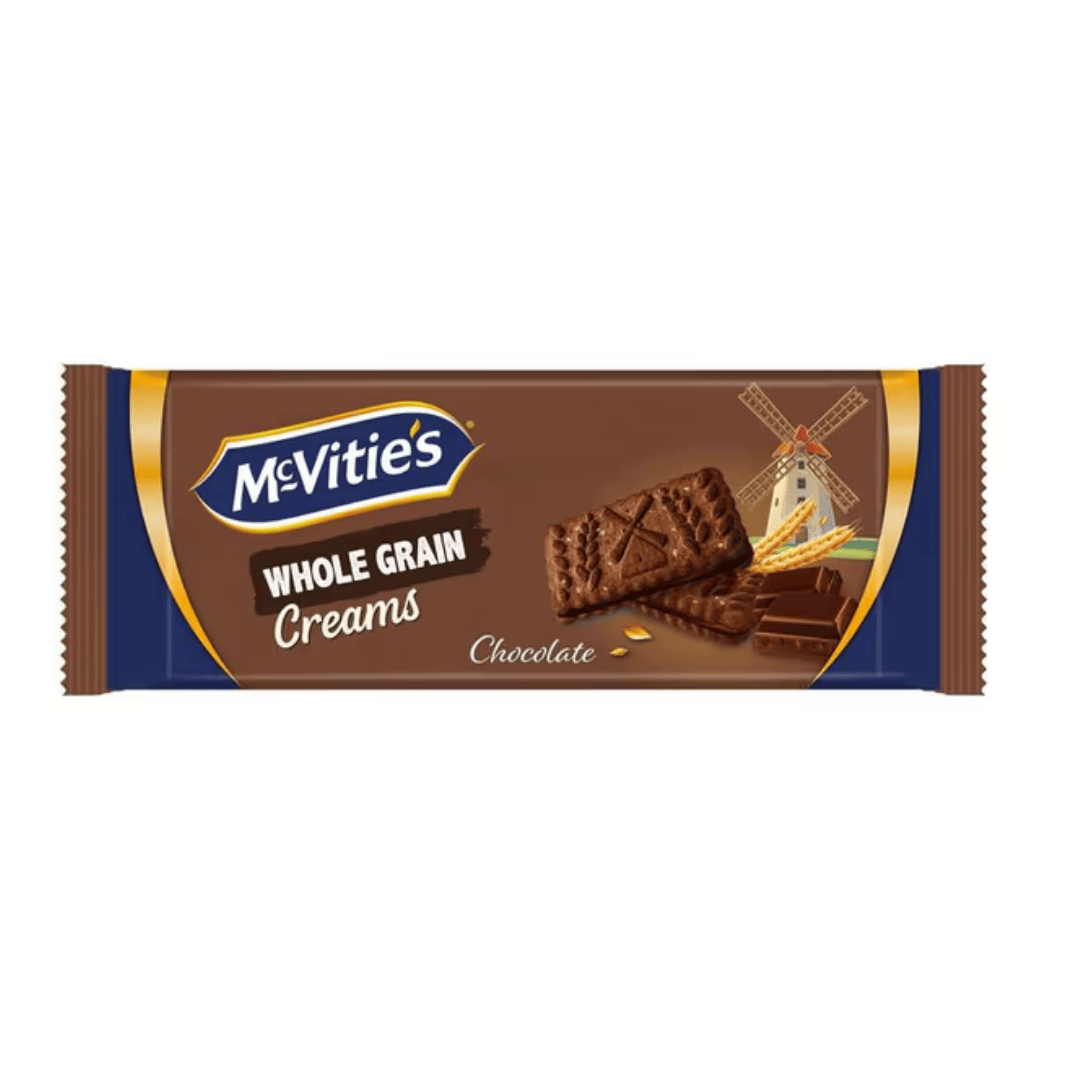 Печенье McVitie's "Whole Grain Creams", с темным шоколадным кремом, 100 гр / Печенье, вафли, крекеры