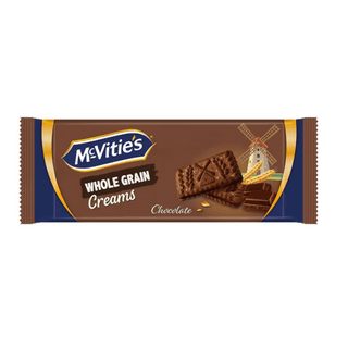 Печенье McVitie's "Whole Grain Creams", с темным шоколадным кремом, 100 гр / Печенье, вафли, крекеры