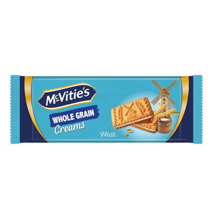 Печенье McVitie's "Whole Grain Creams", с молочным кремом, 100 гр / Печенье, вафли, крекеры