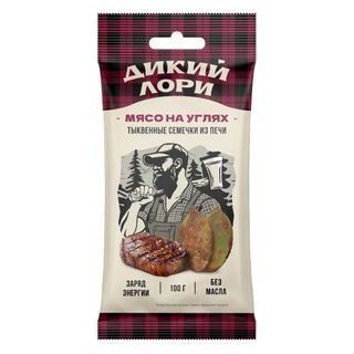 Тыквенные семечки Дикий Лори "Мясо на углях", 100 гр / Чипсы и снэки oe.kz Тыквенные семечки Дикий Лори "Мясо на углях", 100 гр / Чипсы и снэки